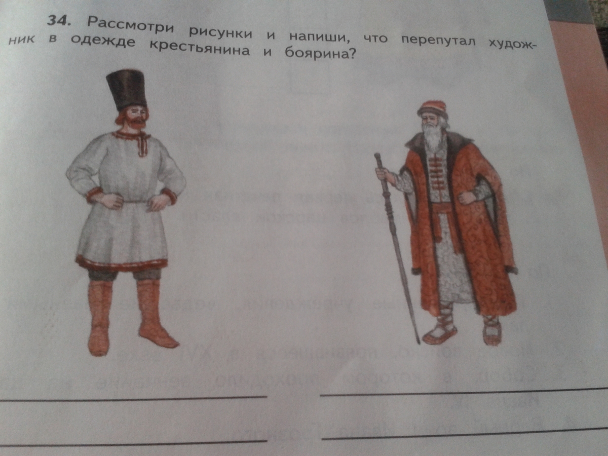 Крестьянин и Боярин одежда